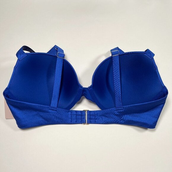 Victoria Secret 40C XL SEXY TEE Push Up Bikini Top Bottom Set Shine Strap Blue - Picture 7 of 8